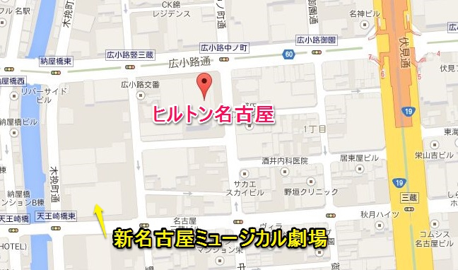 ヒルトン名古屋地図650382