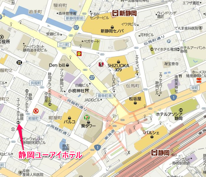7静岡ユーアイホテル地図700601