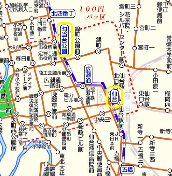 仙台地下鉄路線図553566