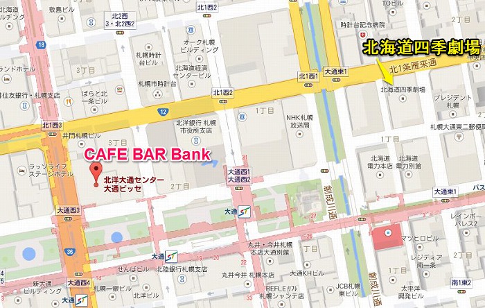 CAFE BAR Bank地図700444