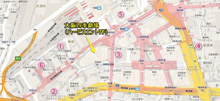 s-1大阪四季劇場ホテル地図700321